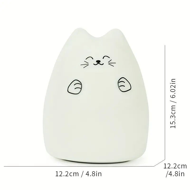 CatGlow — Cat Shaped Silicone LED Night Light