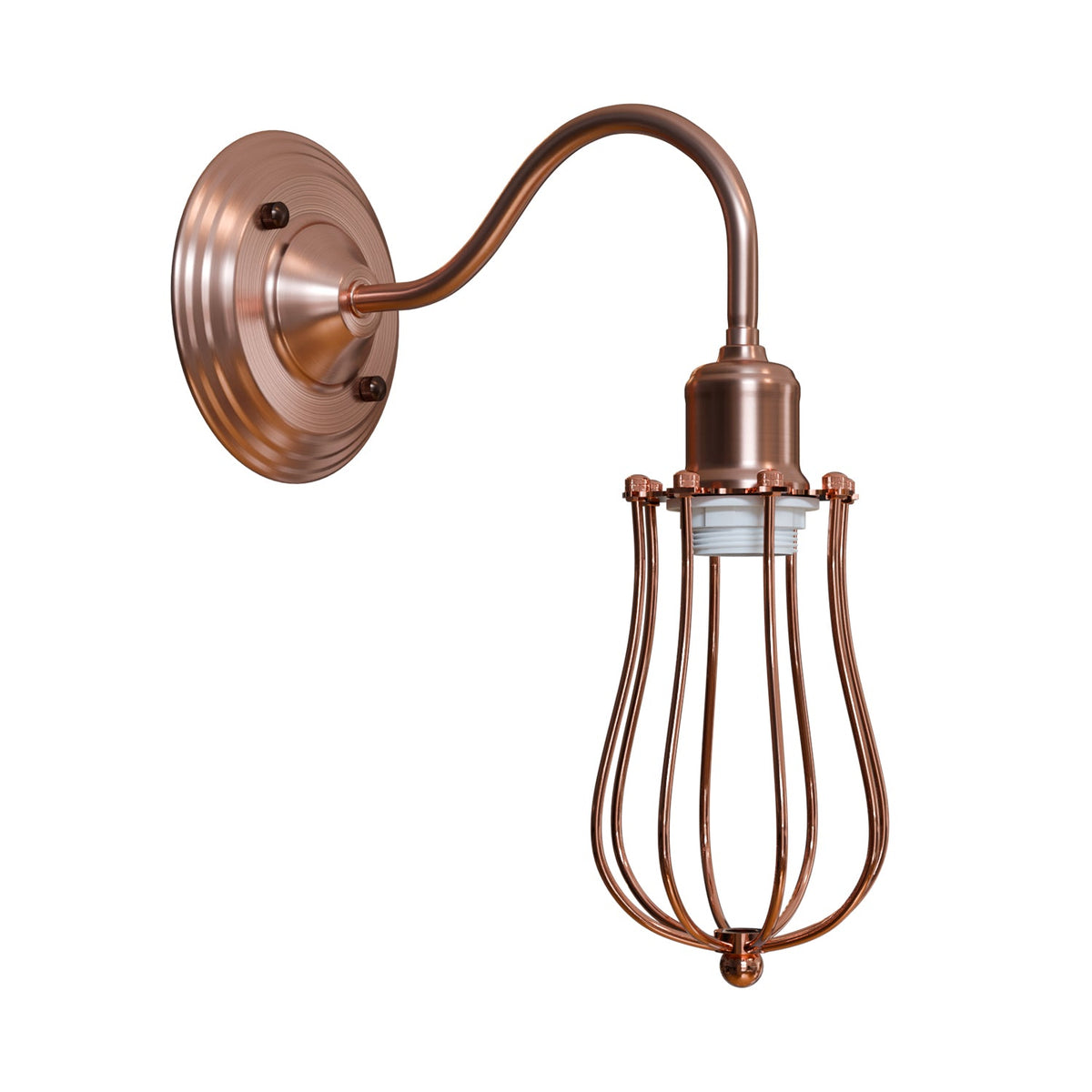 Industrial Metal arm Wall Sconce E27 Copper Light Fixture ~ 6058-4