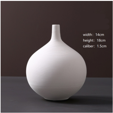 TerraWhiteMinimal — Decorative Vase