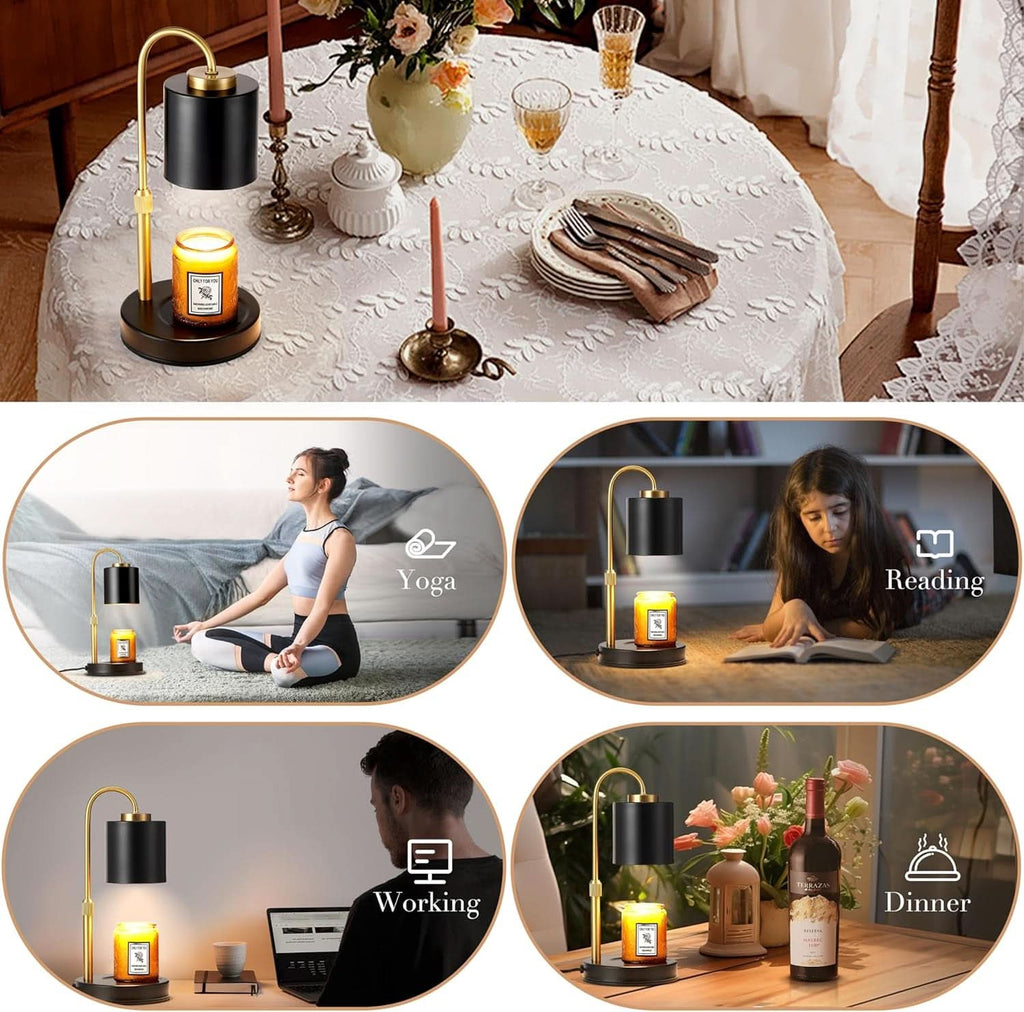 Candle Warmer Lamp With Programmable Timer Dimming-4