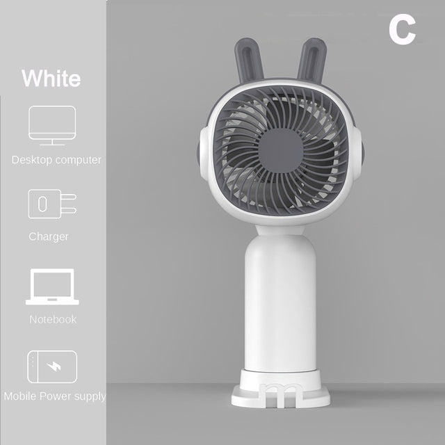 Kawaii Mini Handheld Fan - Portable Summer Cooling Fan