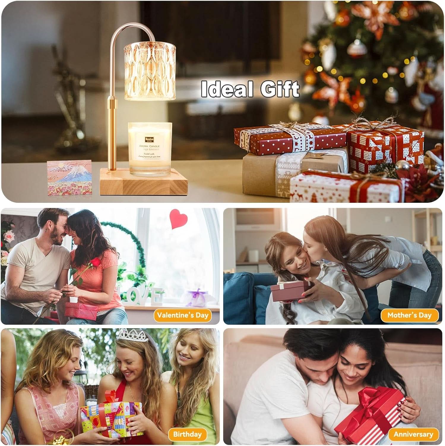 Candle Warmer Lamp Dimmable With Programmable Timer-4