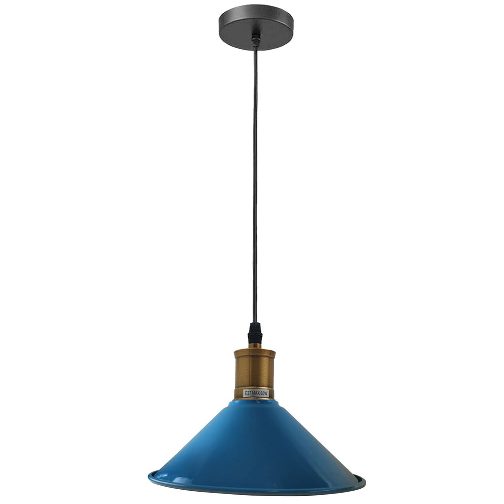 Vintage Industrial Pendant Light_Metal Shade Lamp~1420-5