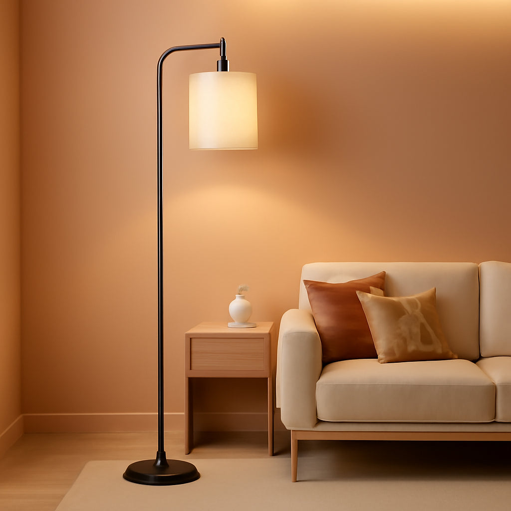 Dimmable Floor Lamp With Remote Three Color Temperatures-0