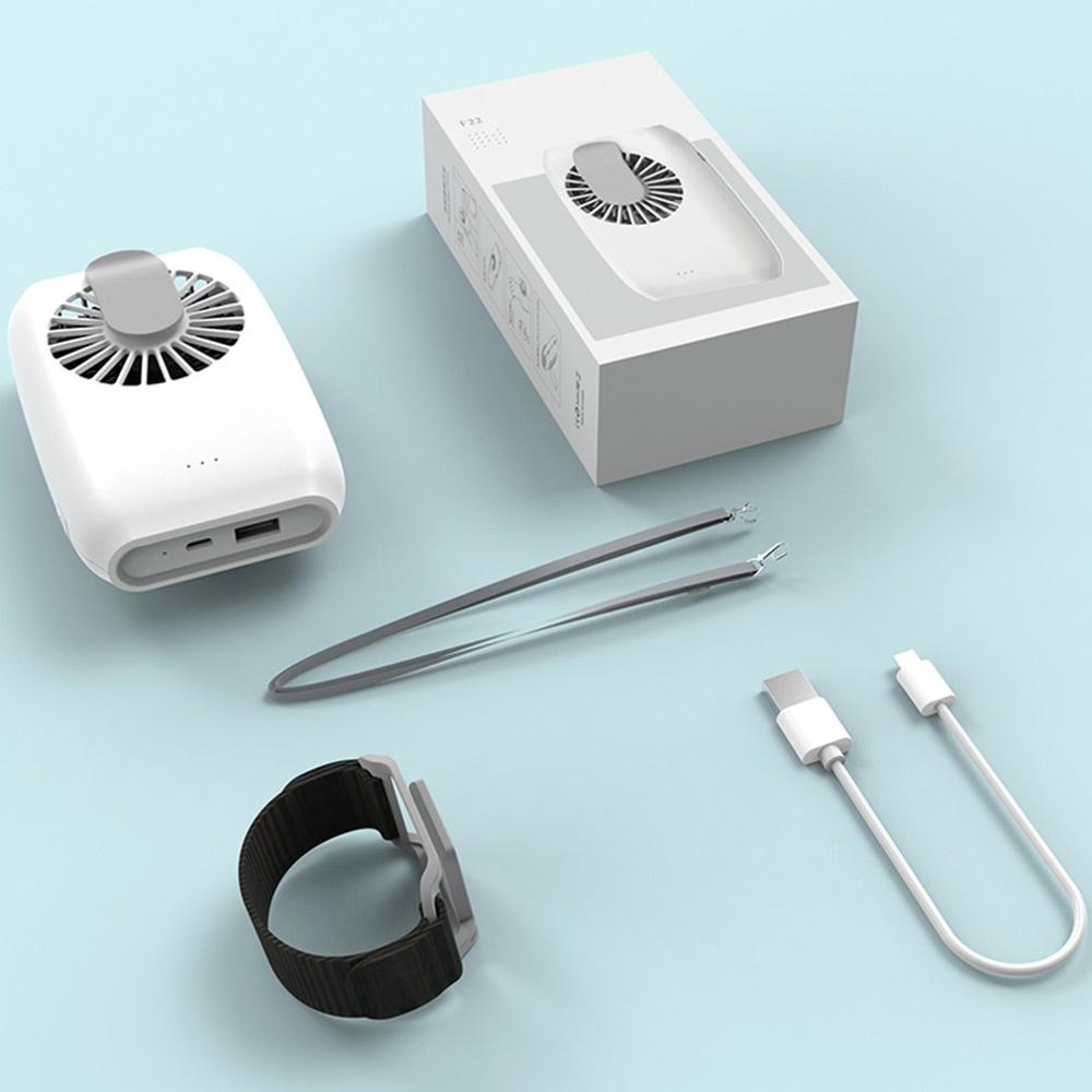 NeckBreeze Mini — Silent USB Rechargeable Neck Fan