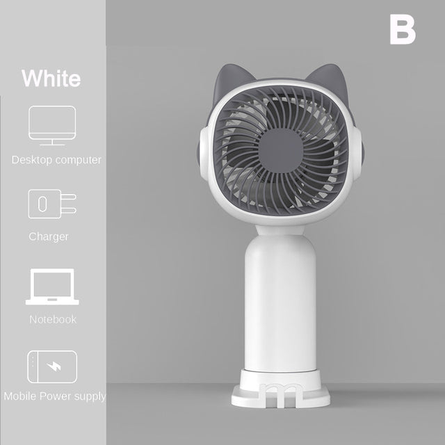 Kawaii Mini Handheld Fan - Portable Summer Cooling Fan