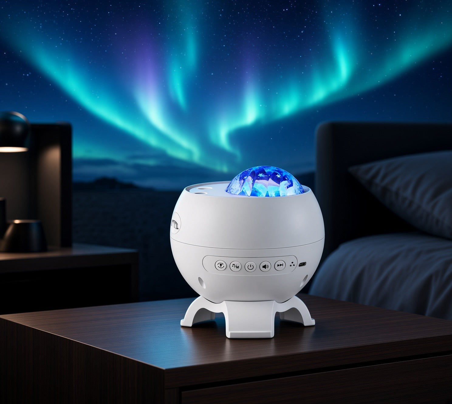 NovaDream — Aurora Projector with Bluetooth Speaker