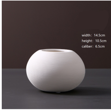 TerraWhiteMinimal — Decorative Vase