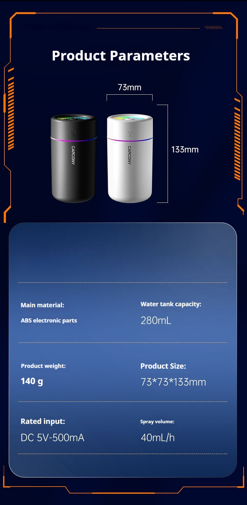 FocusMist — Compact USB Desktop Humidifier