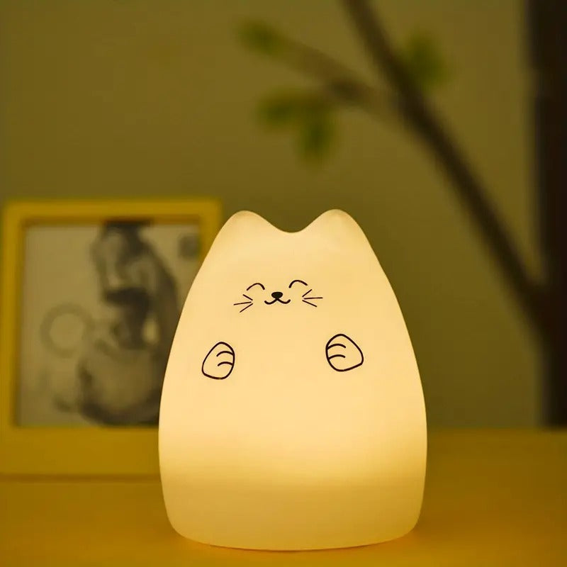 CatGlow — Cat Shaped Silicone LED Night Light
