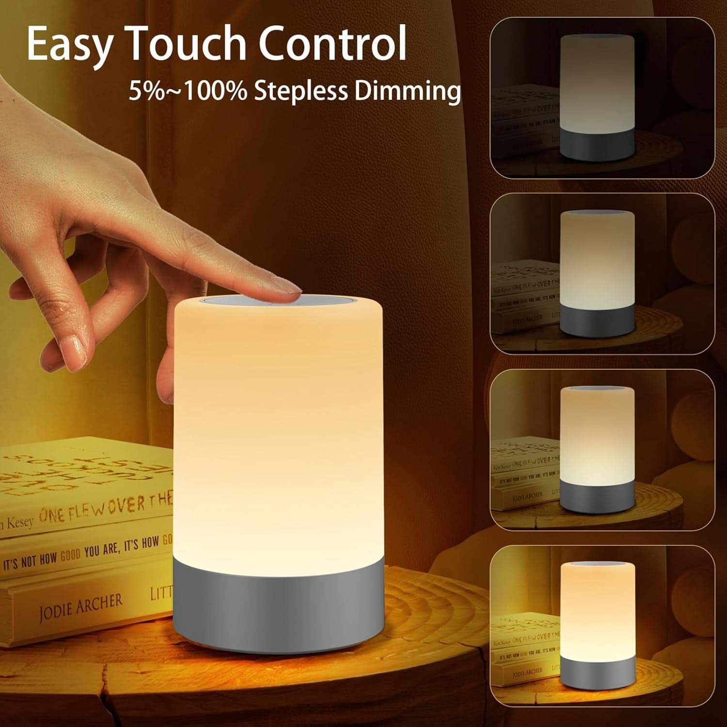 Nursery Night Light USB Rechargeable Illuminating Lamp-4