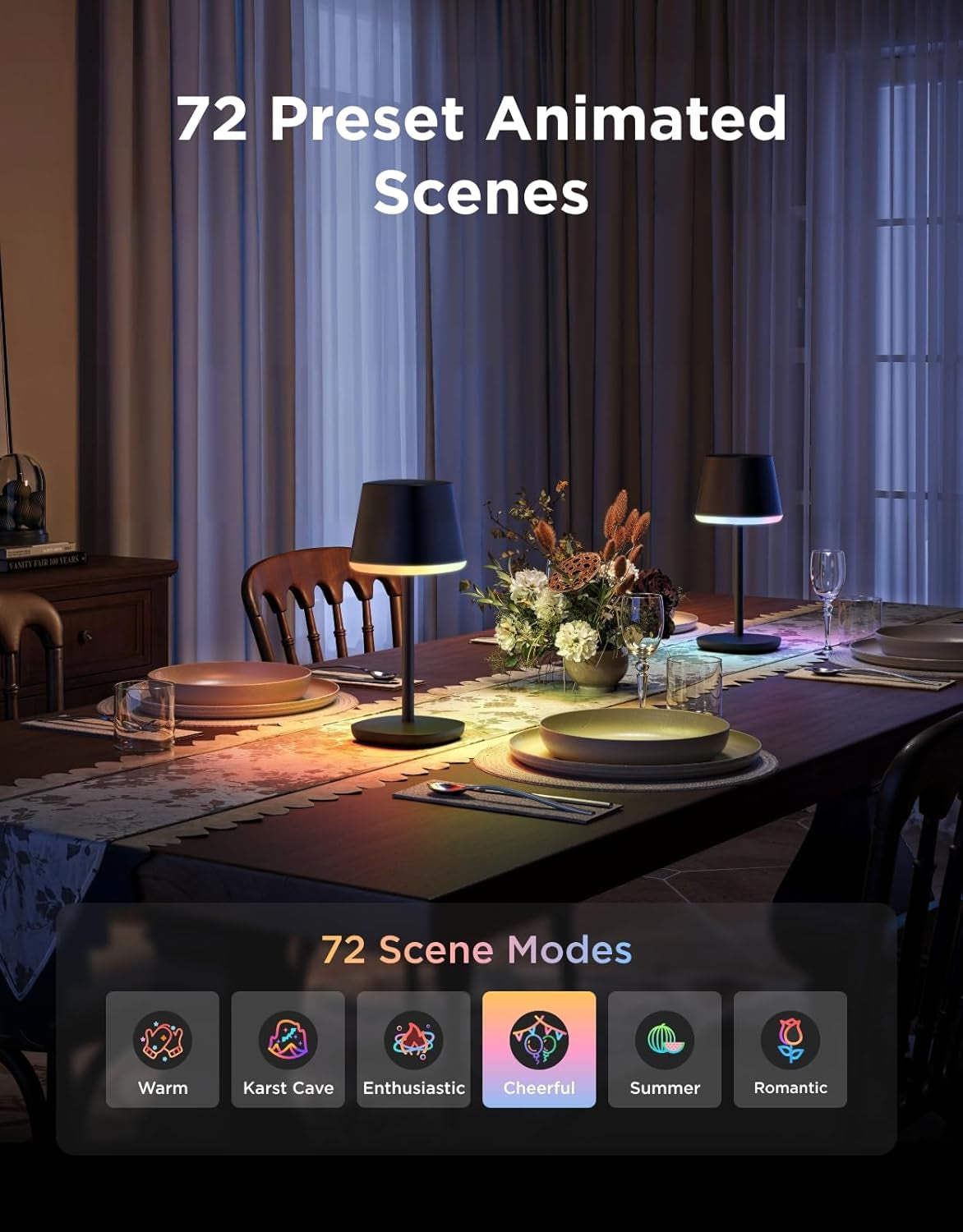 Rechargeable Cordless Table Lamp for Small Bedroom-4