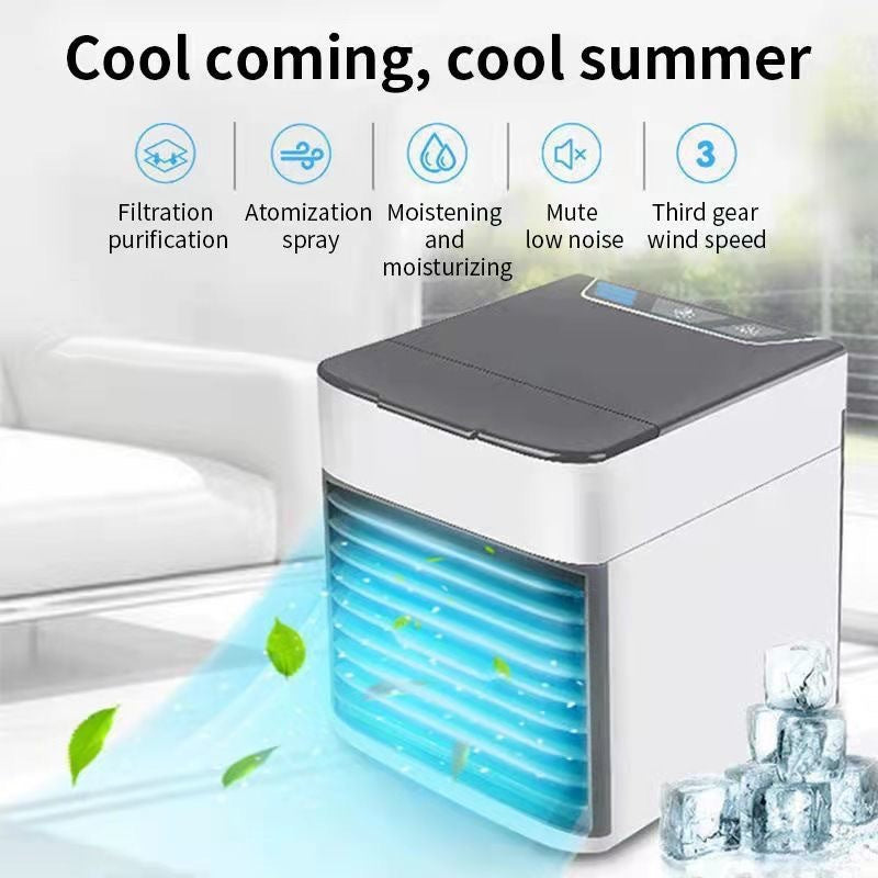 PulseBreeze — USB Mini Air Cooler Desktop Fan