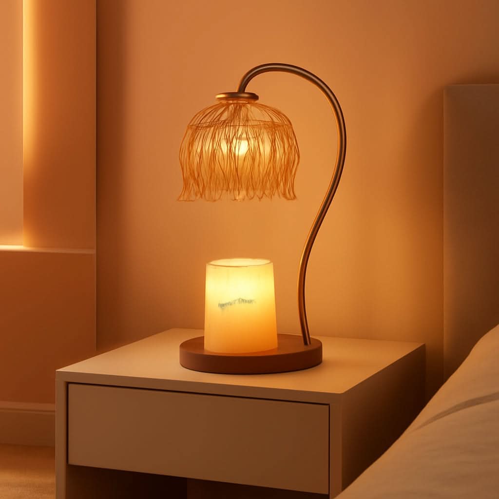 Lotus WaxMelt Warmer Lamp With ProgrammableTimerDimmable-0