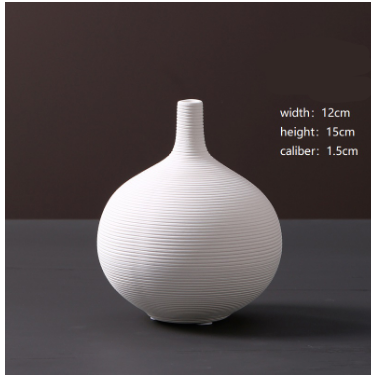 TerraWhiteMinimal — Decorative Vase