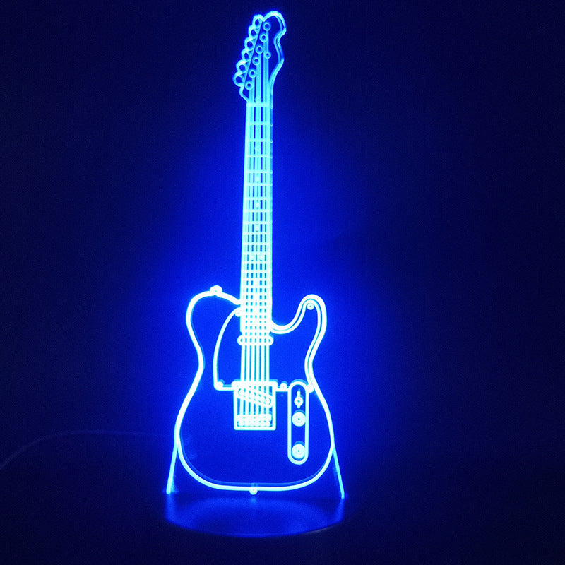 BassGlow — 3D Bass Guitar LED Night Light