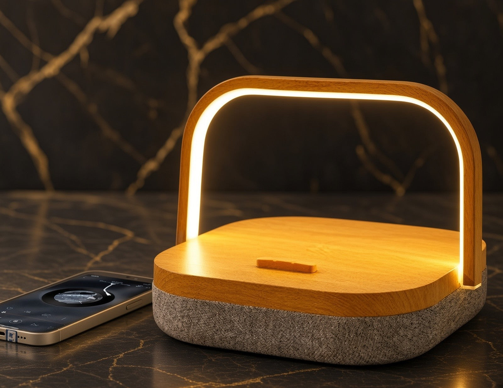 LanternLux — Lantern Lamp with Speaker & Wireless Charger