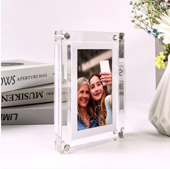 Acrylic Transparent Digital Photo Frame & Video Player