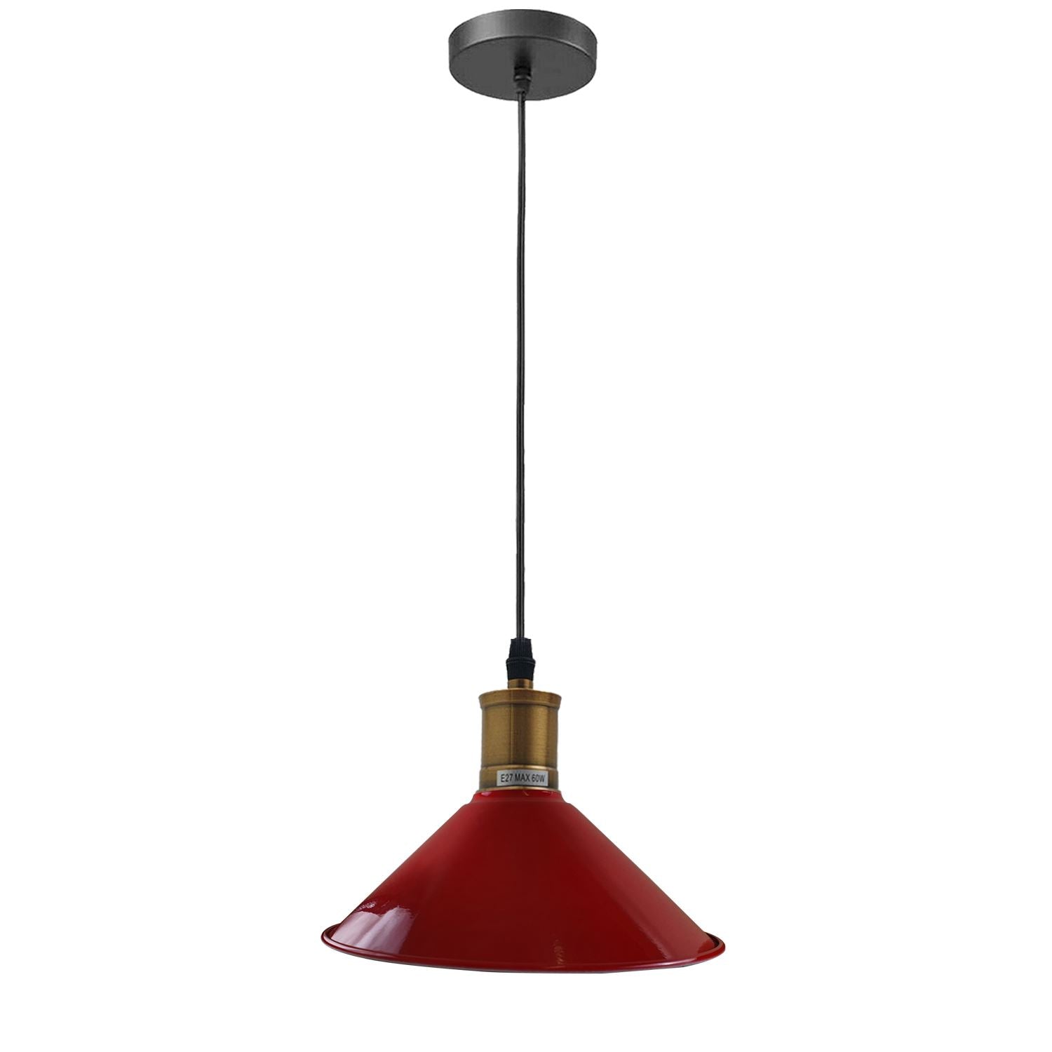 Vintage Industrial Pendant Light_Metal Shade Lamp~1420-11