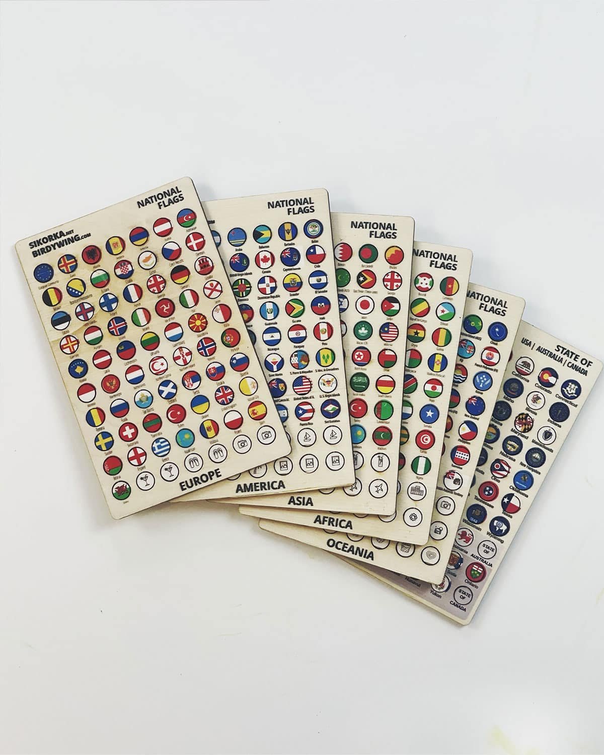 Flags of countries and states, World map markers 420pcs-0