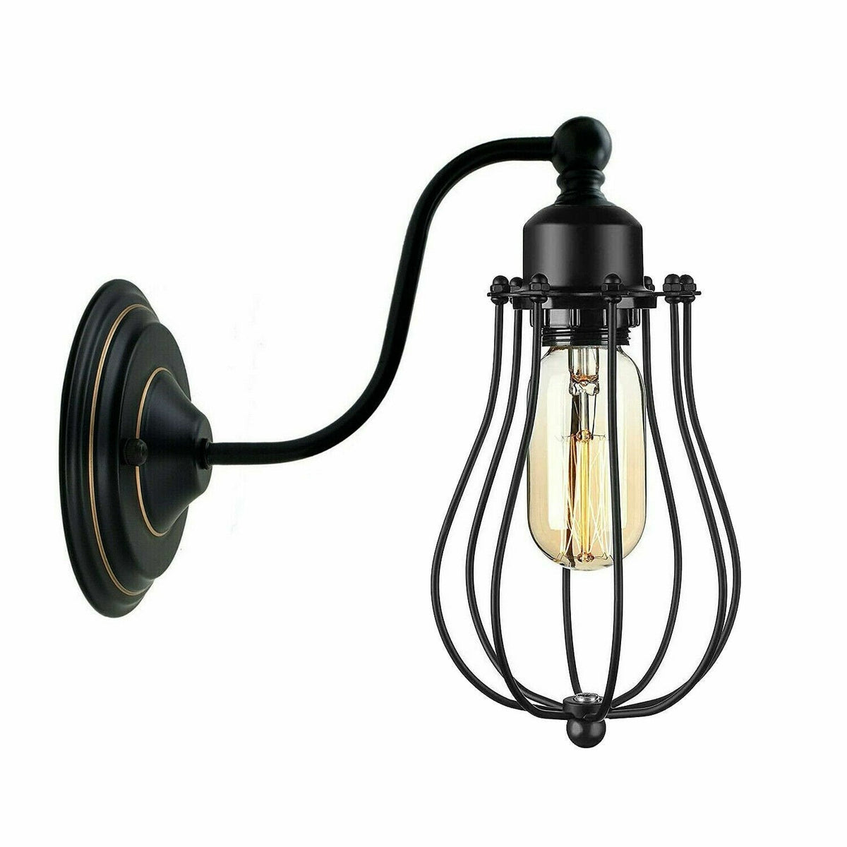 Exterior Vintage Industrial Swan Neck E27 Wall Light Fixtures  ~ 2164-8