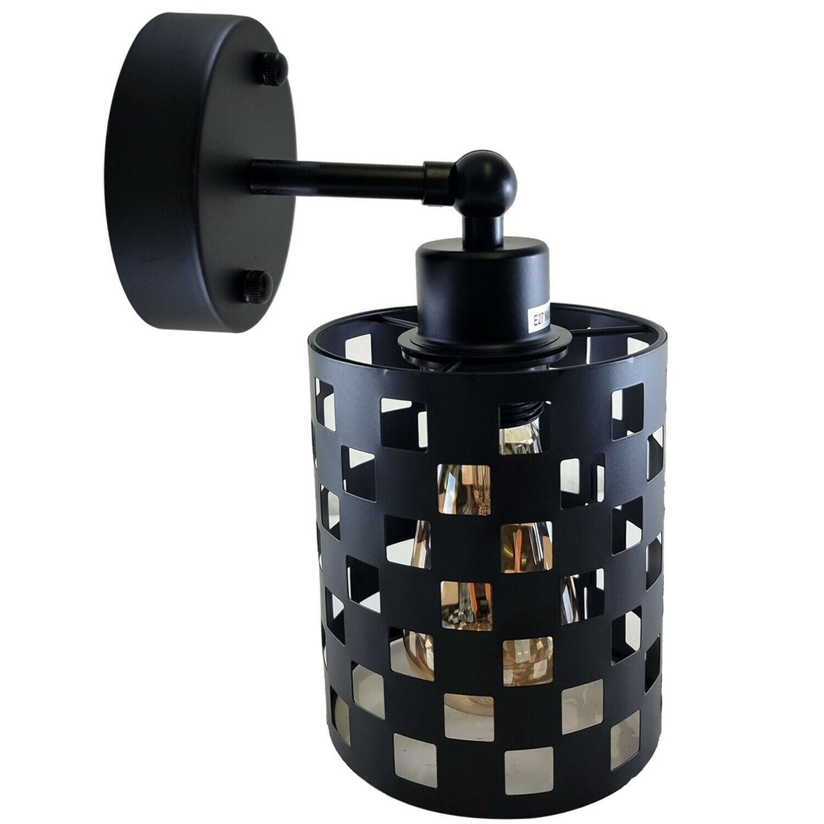 Black Modern Industrial Adjustable Arm Wall Light Fixtures~1237-7