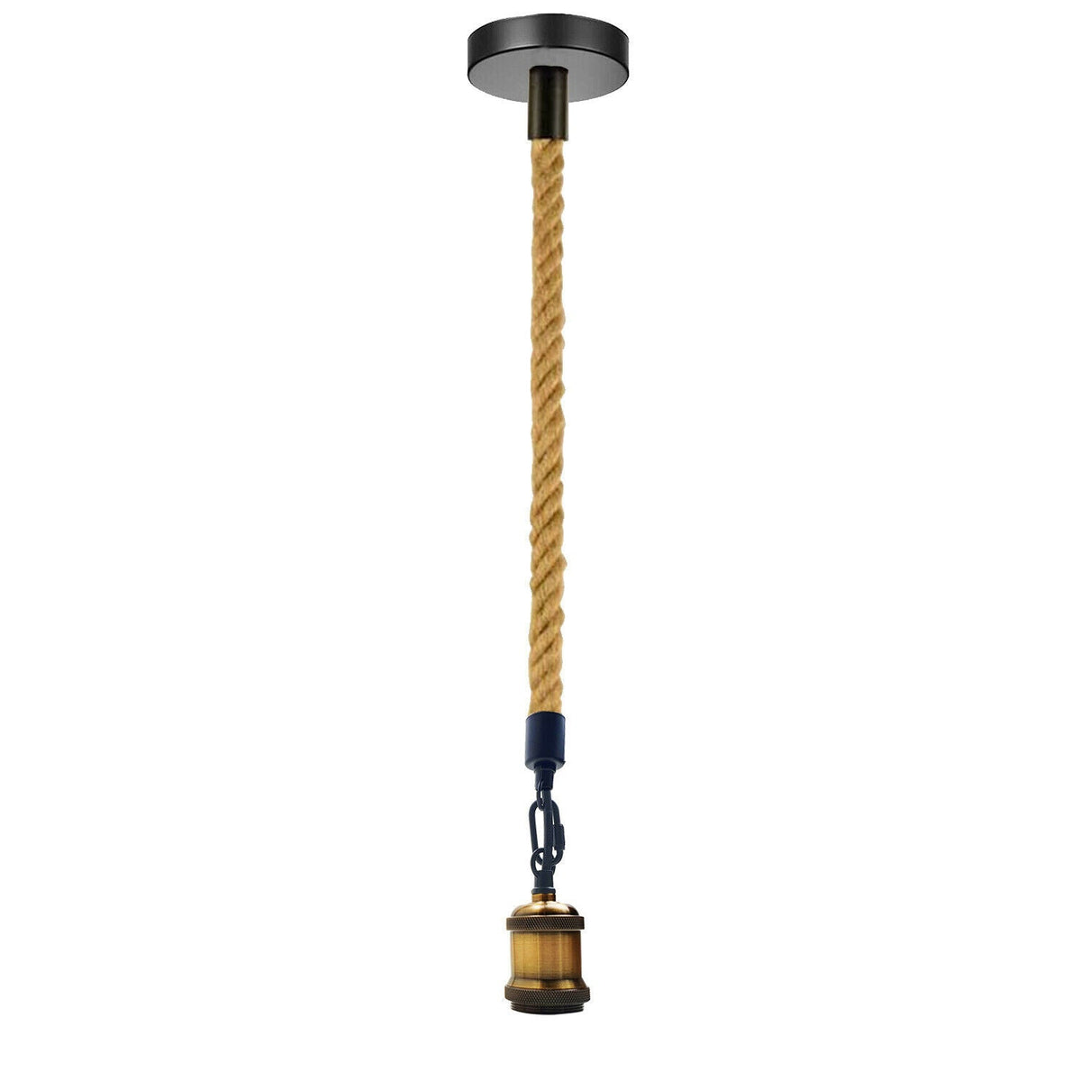 Hemp Rope 1 Head Pendant Ceiling Light Retro Lamp~1522-3