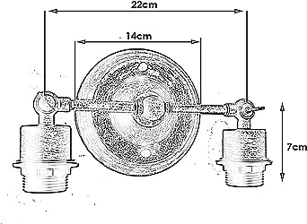 Double Cage Wall Light ~2280-2