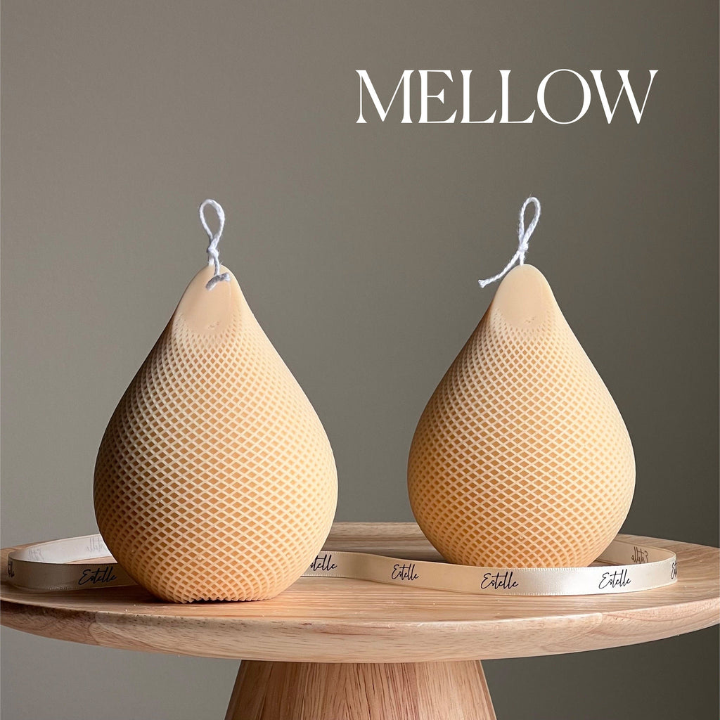 Handmade Water Drop Soy Candle | Decorative Pillar Candle-3