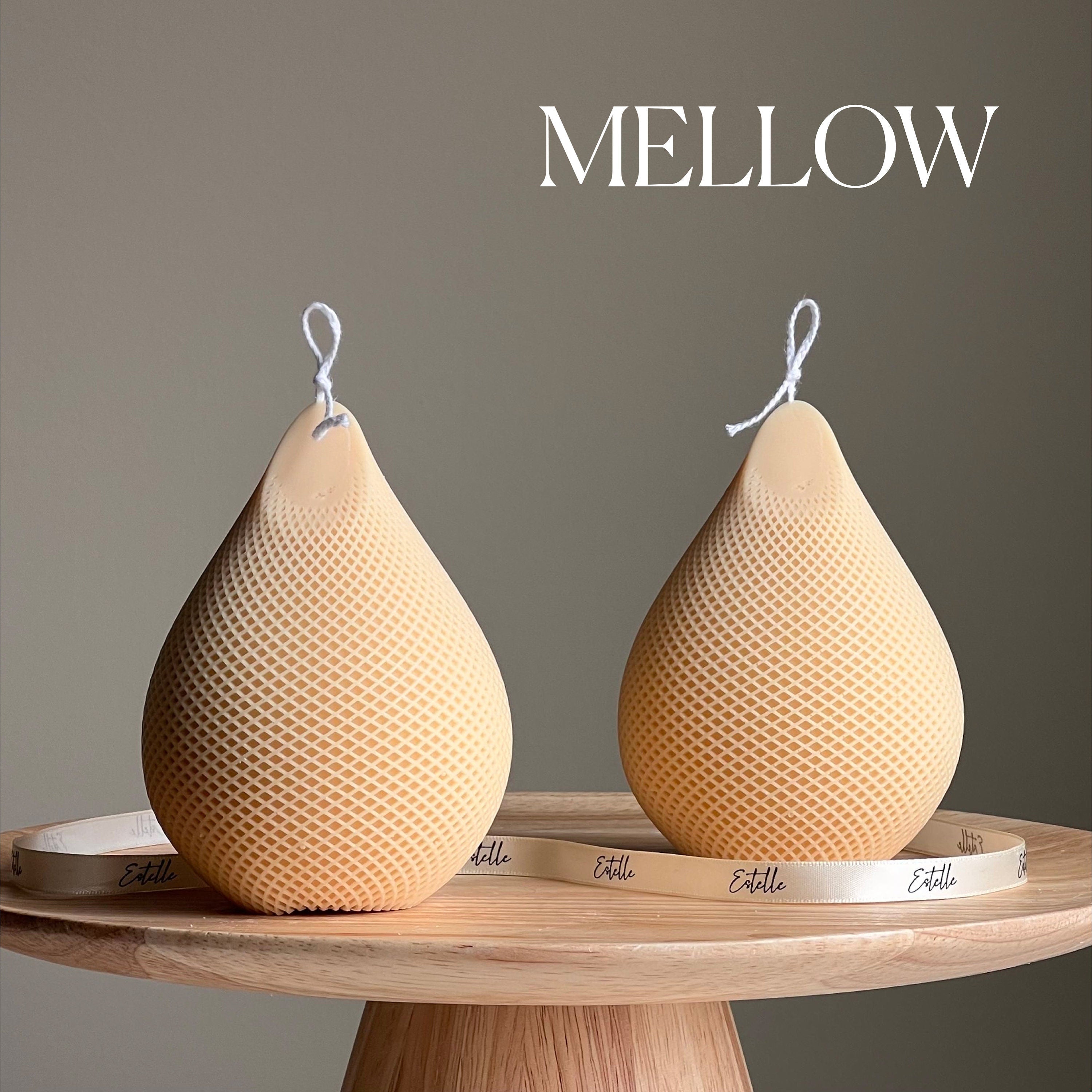Handmade Water Drop Soy Candle | Decorative Pillar Candle-3