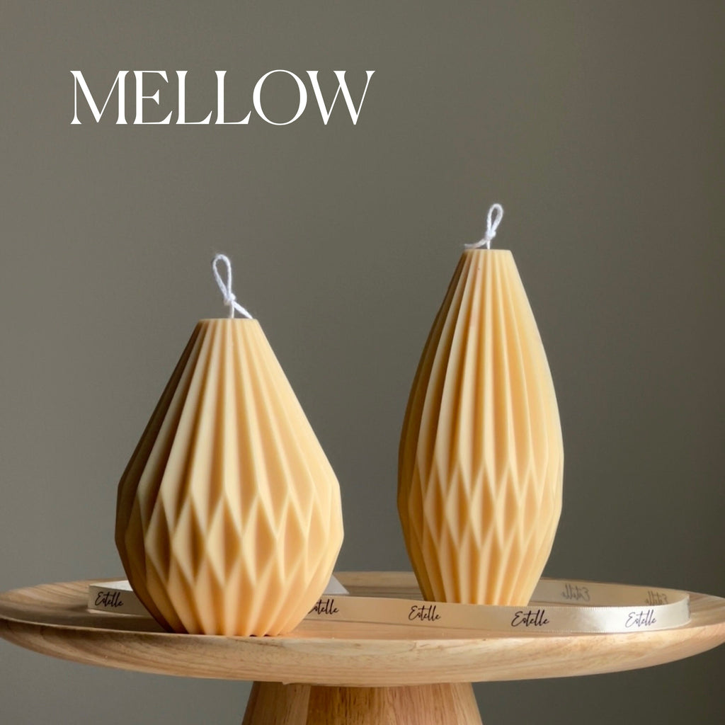 Origami Lantern Candle: Sculptural Soy Wax Candle, Minimalist Decor-3