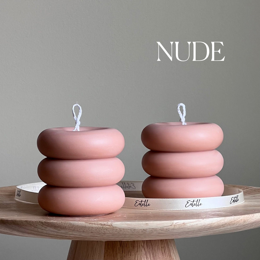 Round Soy Wax Pillar Candle | Unscented Decorative Candle-1