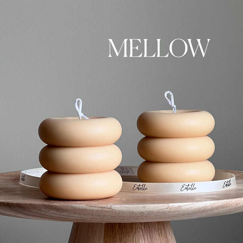 Round Soy Wax Pillar Candle | Unscented Decorative Candle-3
