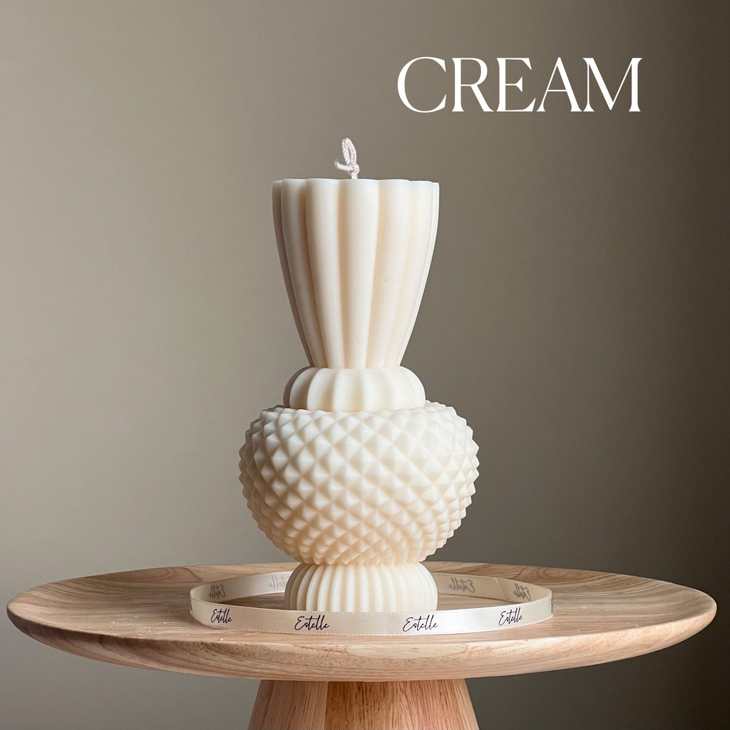 Handmade Diamond Vase Candle | Boho Home Decor-2
