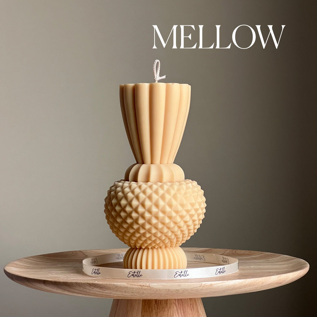 Handmade Diamond Vase Candle | Boho Home Decor-3