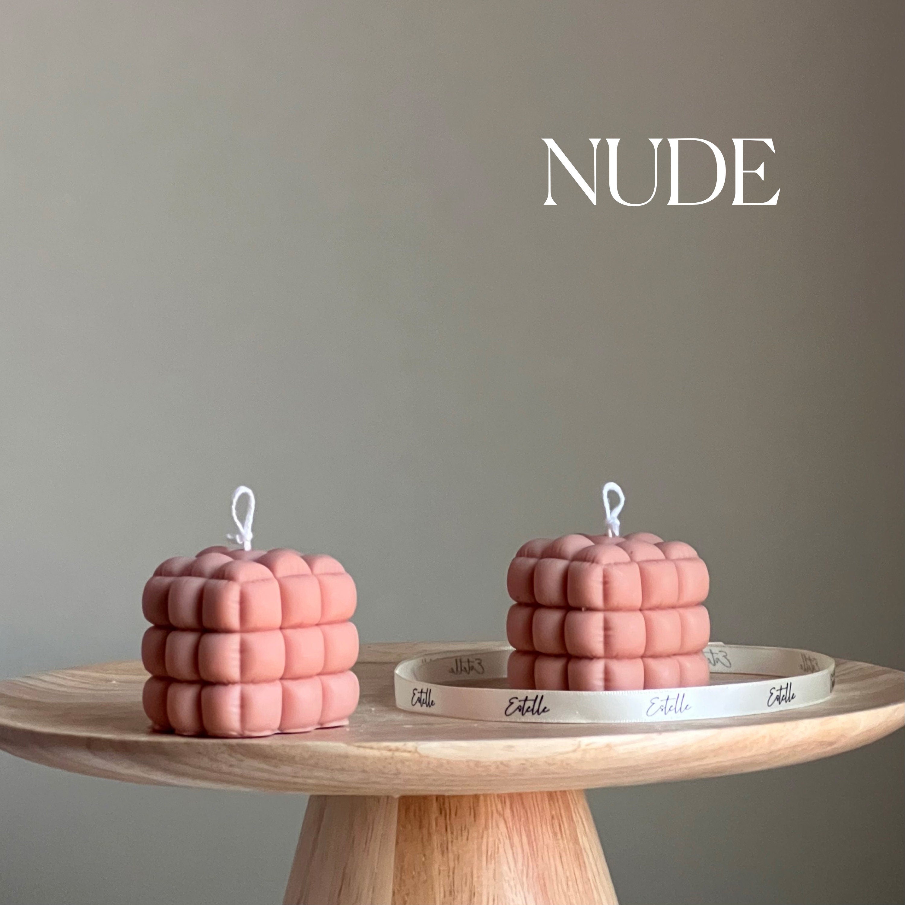 Cube Candle: Handmade Soy Pillar Candle, Home Decor-1