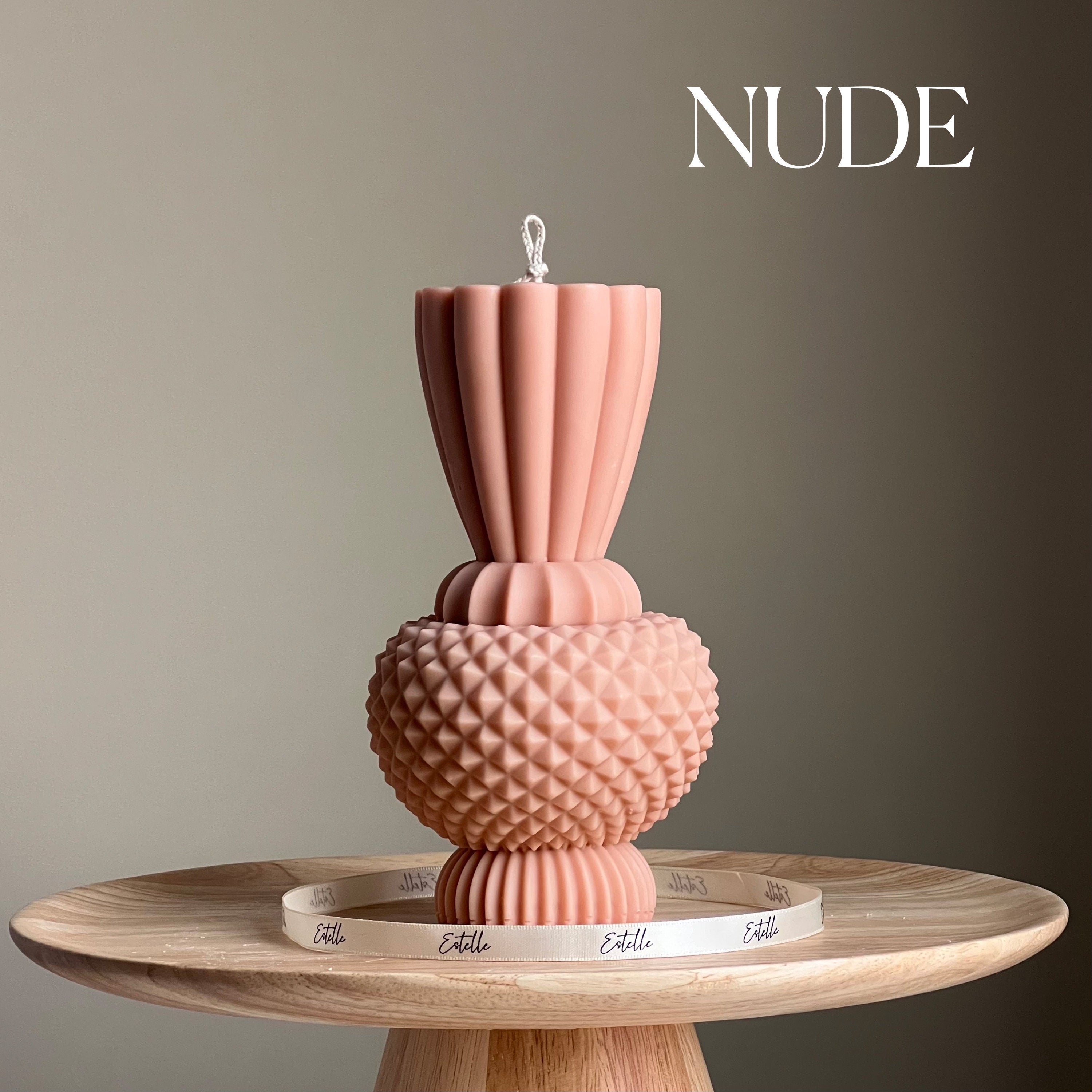 Handmade Diamond Vase Candle | Boho Home Decor-1