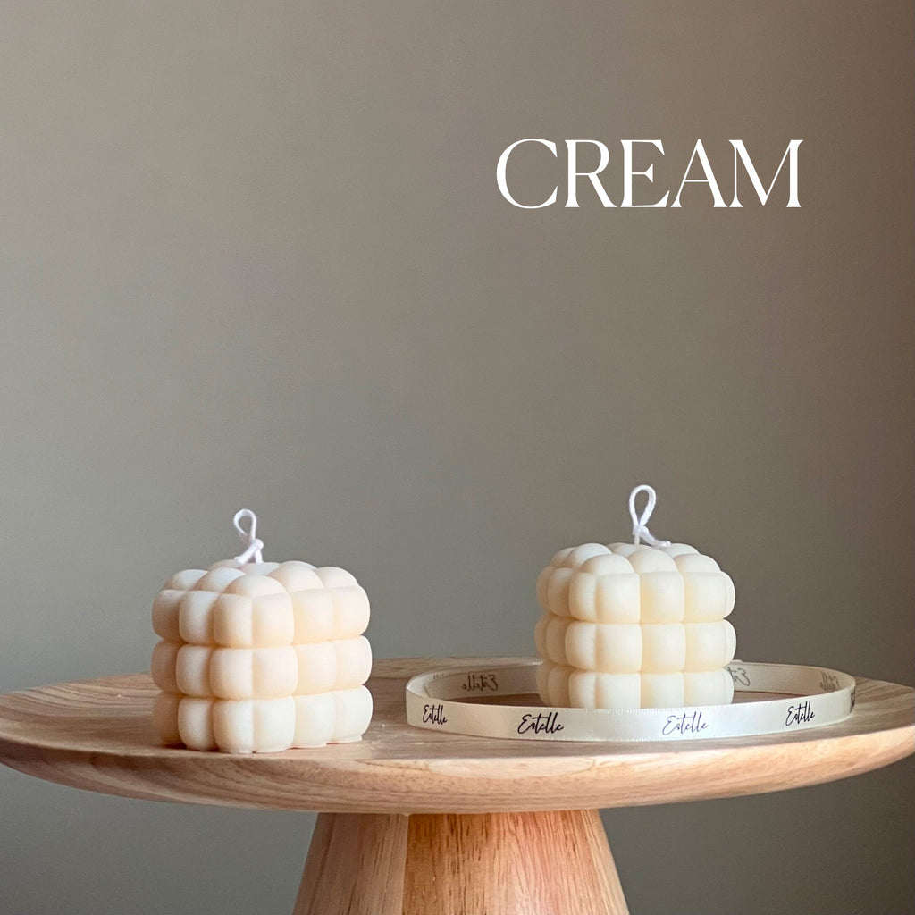 Cube Candle: Handmade Soy Pillar Candle, Home Decor-2