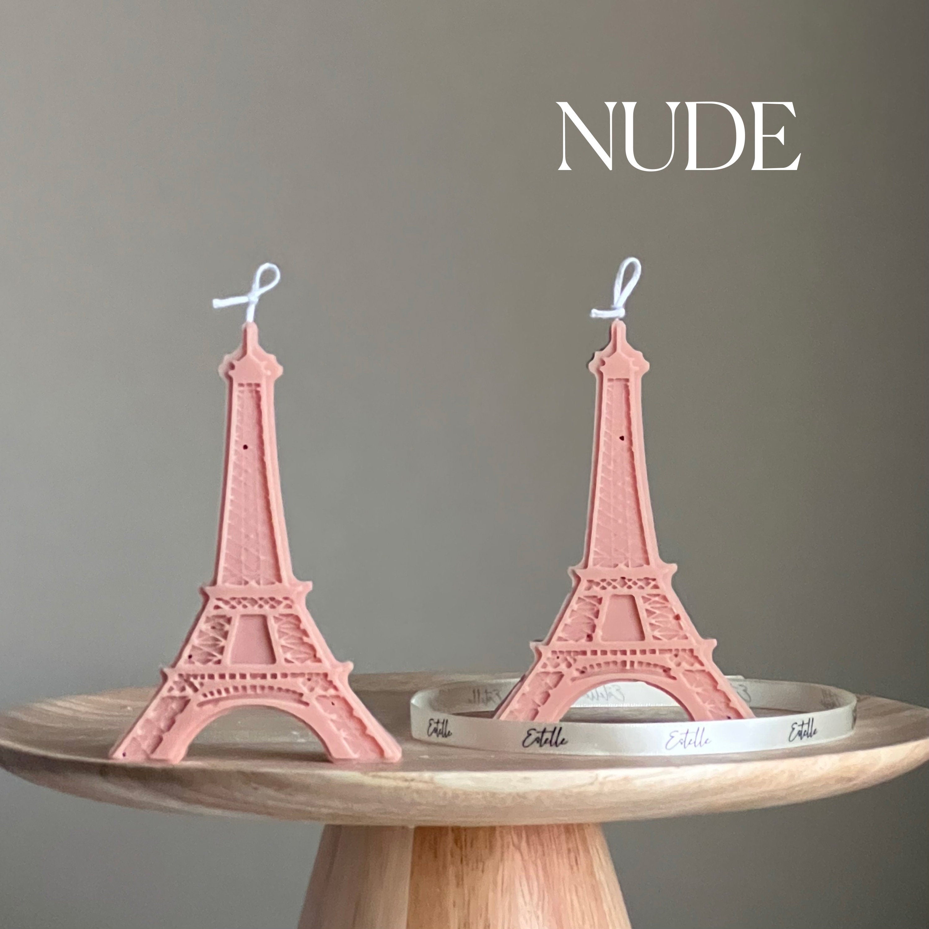 Eiffel Tower Soy Candle: Handmade Decorative Pillar Candle-1