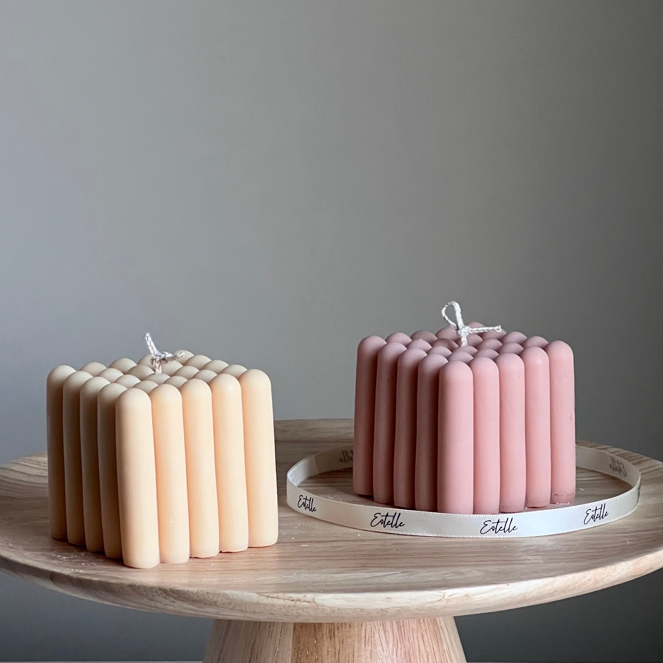 Handmade Cube Soy Candle | Unique Decorative Pillar Candle-1