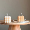 Cube Candle: Handmade Soy Pillar Candle, Home Decor-0