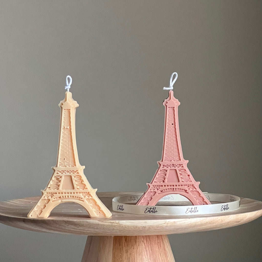 Eiffel Tower Soy Candle: Handmade Decorative Pillar Candle-0