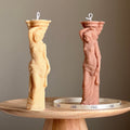 Caryatid Soy Candle: Greek Column Woman Statue Candle-0