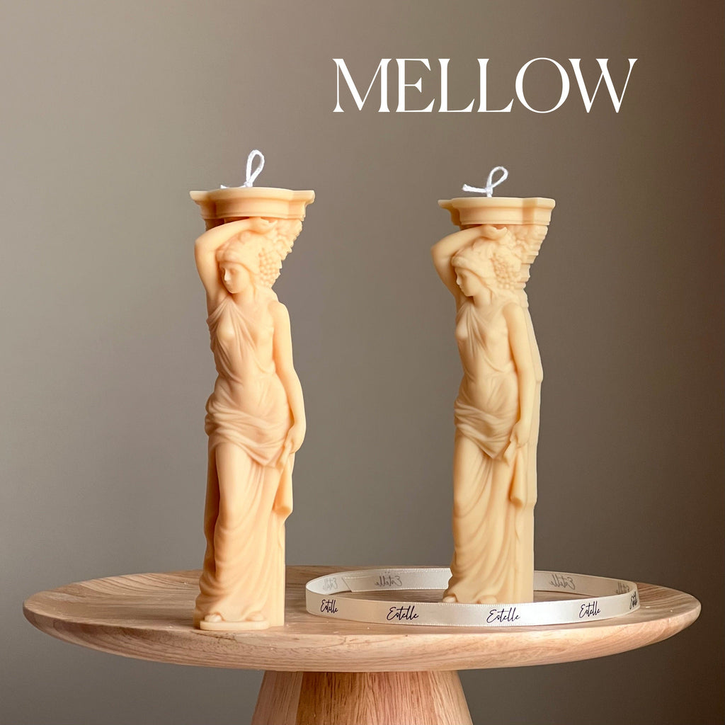 Caryatid Soy Candle: Greek Column Woman Statue Candle-4