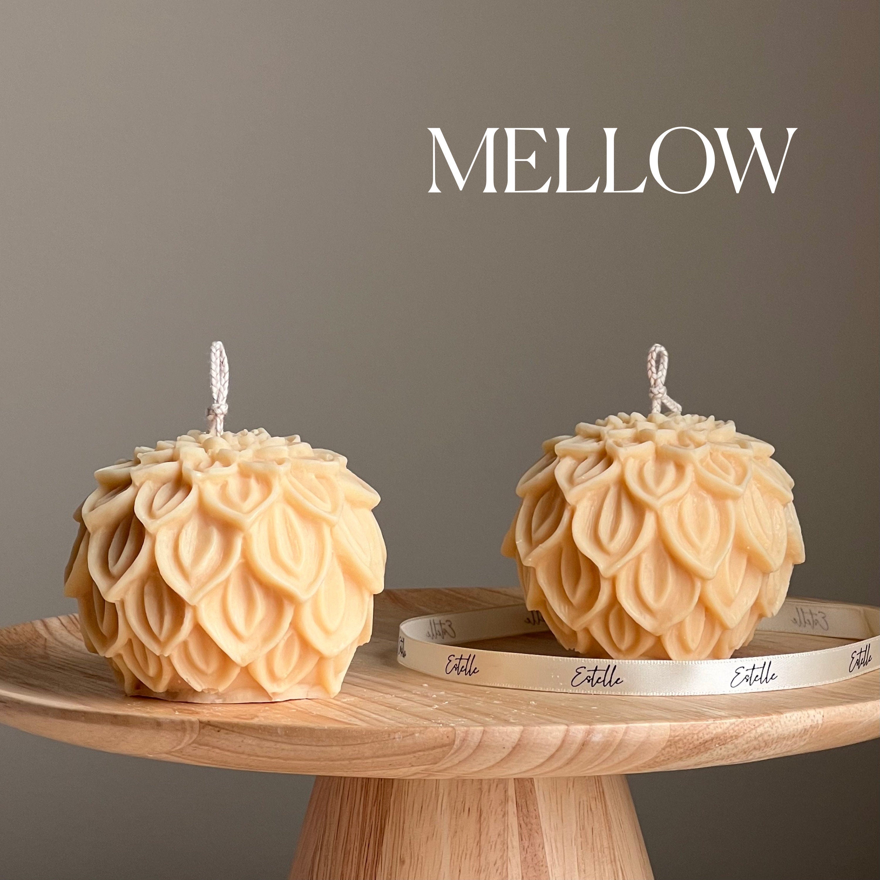 Lotus Flower Soy Wax Candle: Handmade Decorative Candle-3