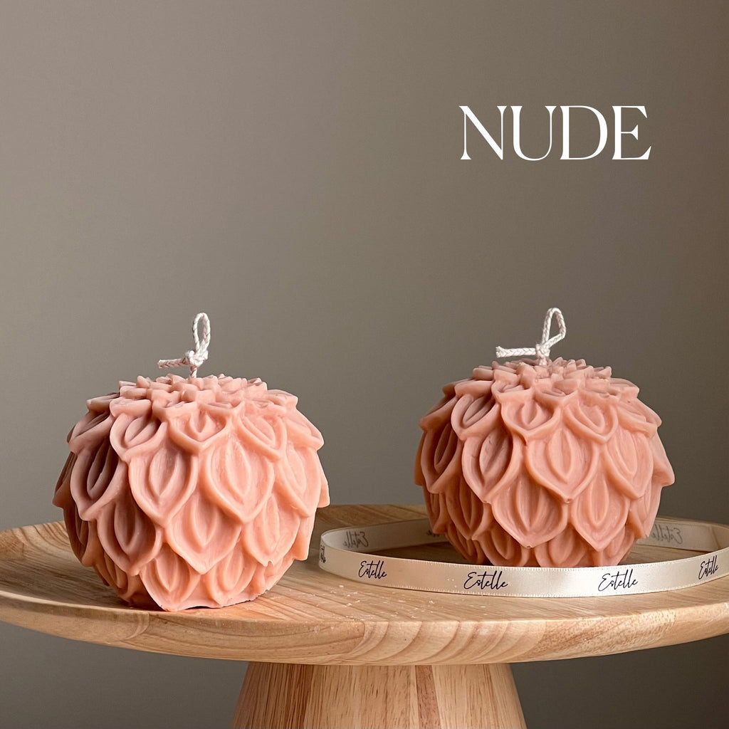 Lotus Flower Soy Wax Candle: Handmade Decorative Candle-1