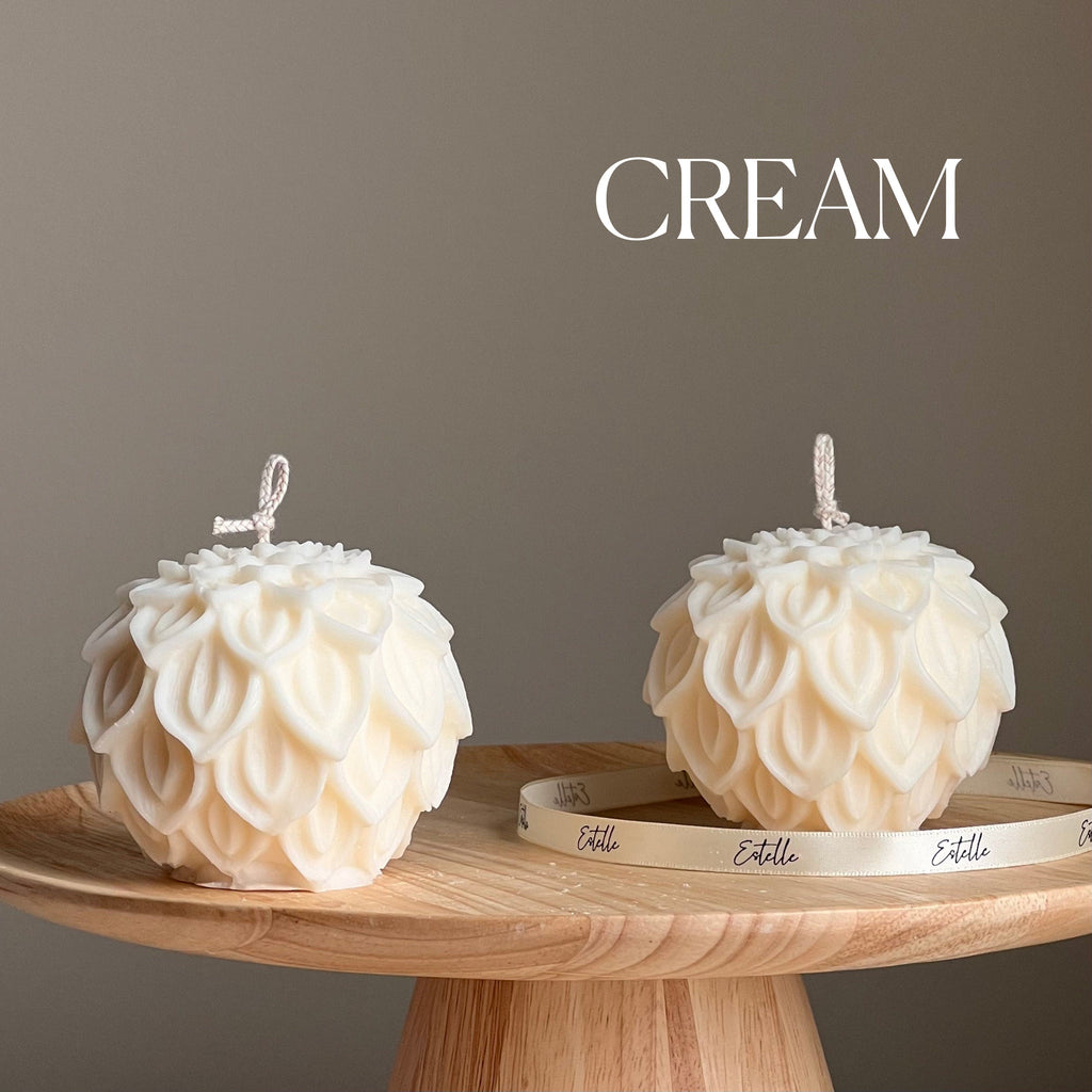 Lotus Flower Soy Wax Candle: Handmade Decorative Candle-2