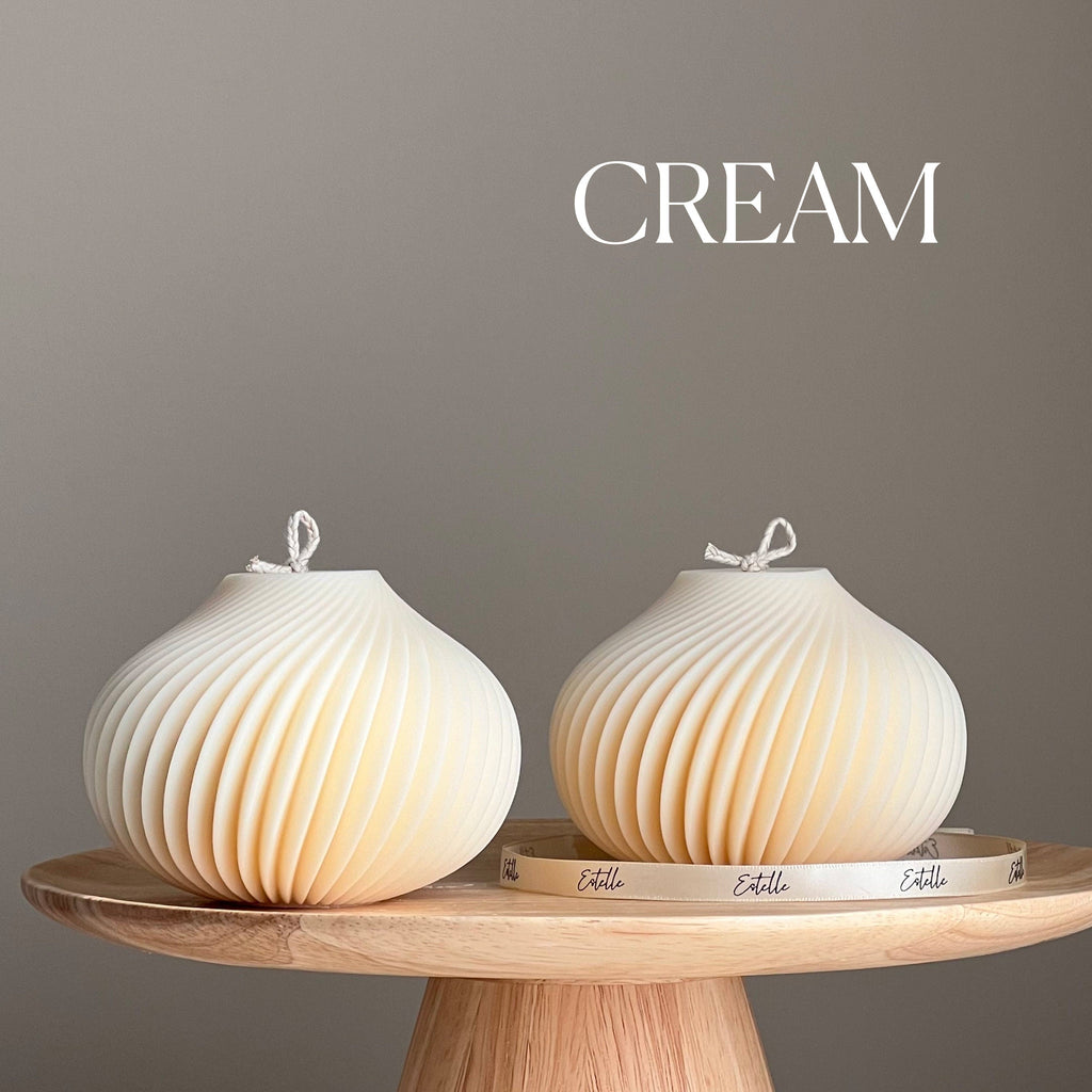 Handmade Spiral Soy Wax Candle: Minimalist Home Decor-2