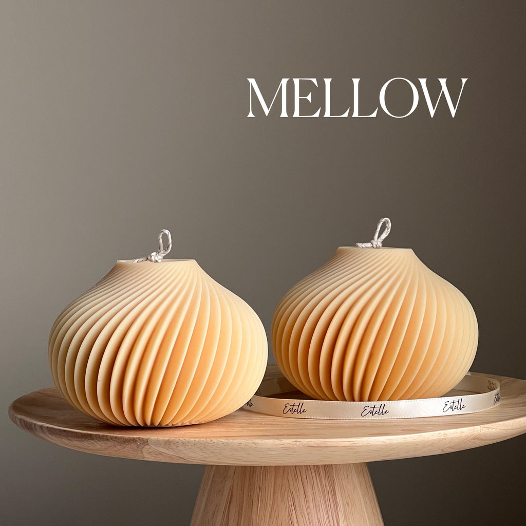 Handmade Spiral Soy Wax Candle: Minimalist Home Decor-3