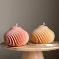 Handmade Spiral Soy Wax Candle: Minimalist Home Decor-0